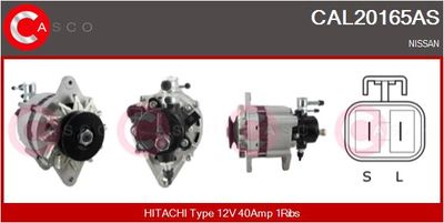 CASCO CAL20165AS Генератор для IVECO TRAKKER AD 720T50 T, AT 720T50 T, AT 720T50 TP, AT 720T50 HT CASCO CAL20165AS Генератор для IVECO TRAKKER AD 720T50 T, AT 720T50 T, AT 720T50 TP, AT 720T50 HT