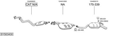 Układ wydechowy BOSAL SYS03430