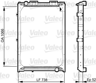 Chladič, chlazení motoru VALEO 733529