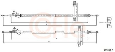 CABLU FRANA DE PARCARE