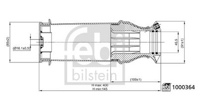 BURDUF SUSPENSIE CABINA SOFER FEBI BILSTEIN 1000364