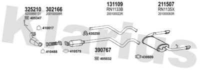 Układ wydechowy KLARIUS 721371E