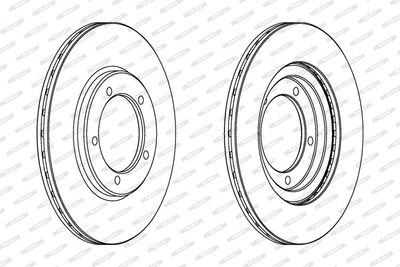 BREMSSCHEIBE FERODO DDF420 1