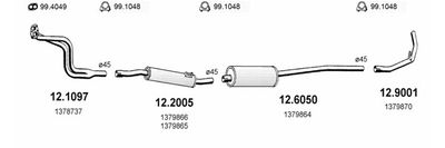 SISTEM DE ESAPAMENT ASSO ART0720