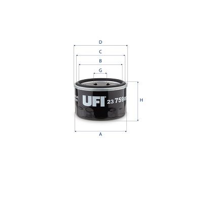 UFI 23.759.00 Масляный фильтр  для SUZUKI CELERIO (Сузуки Келерио)