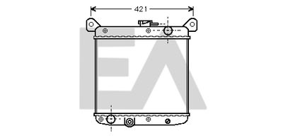 Радиатор, охлаждение двигателя EACLIMA 31R25002 для FIAT 127