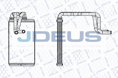 JDEUS M-2180430 Радиатор печки  для PEUGEOT 4007 (Пежо 4007)