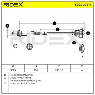 ламбда-сонда RIDEX 3922L0214