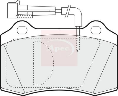APEC Brake Pad Set, disc brake PAD1007