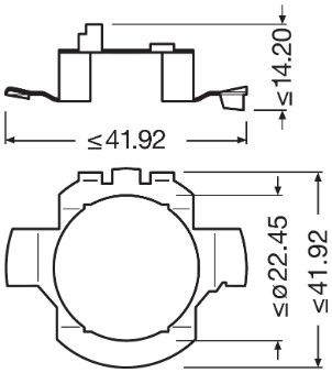 LAMPENFASSUNG HAUPTSCHEINWERFER ams-OSRAM 64210DA01 2