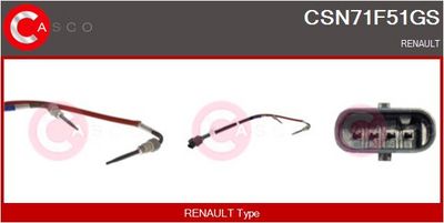 SENZOR TEMPERATURA GAZE EVACUARE