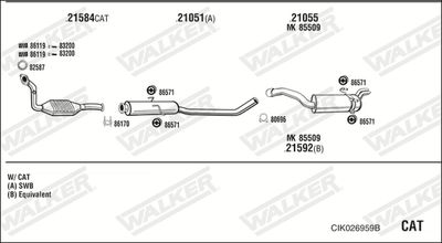 Układ wydechowy WALKER CIK026959B
