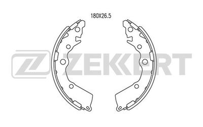Комплект тормозных колодок ZEKKERT BK-4094 для KIA PICANTO
