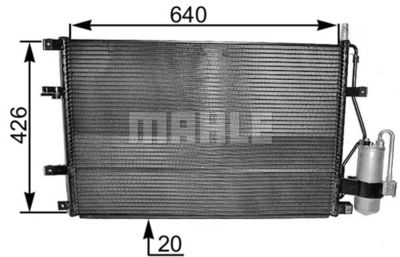 MAHLE AC 227 000S Радиатор кондиционера  для VOLVO 850 (Вольво 850)