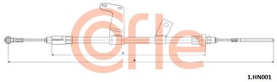 Тросик, cтояночный тормоз COFLE 1.HN001 для HONDA CR-V