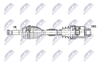 полуоска NTY NPW-MZ-118