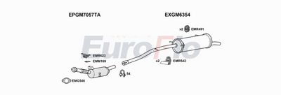 Układ wydechowy EUROFLO RNTRA16D7014