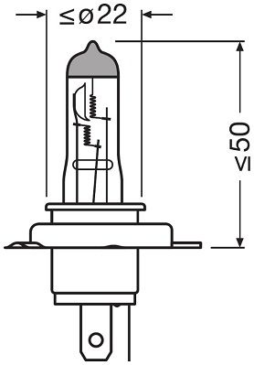GLüHLAMPE HAUPTSCHEINWERFER ams-OSRAM 64181L 2