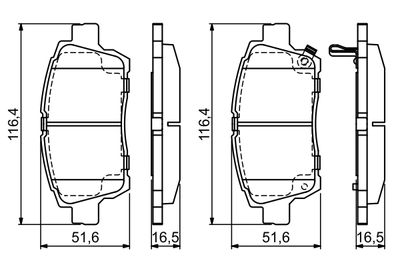 SET PLACUTE FRANA FRANA DISC BOSCH 0986424803 4