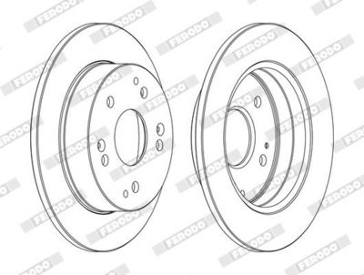 BREMSSCHEIBE FERODO DDF1861C 2
