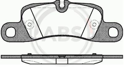 Комплект тормозных колодок, дисковый тормоз A.B.S. 37725 для PORSCHE CAYENNE