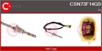 SENZOR TEMPERATURA GAZE EVACUARE