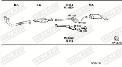 Изпускателна система WALKER SA30187