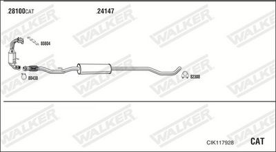 ABGASANLAGE WALKER CIK117928