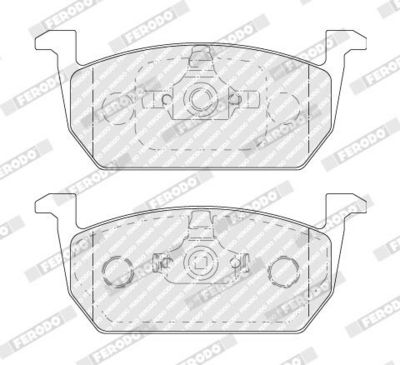BREMSBELAGSATZ SCHEIBENBREMSE FERODO FDB5069 1