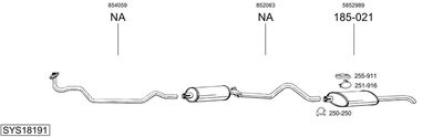 Изпускателна система BOSAL SYS18191