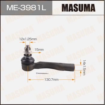 MASUMA ME-3981L Наконечник рулевой тяги  для TOYOTA BREVIS (Тойота Бревис)