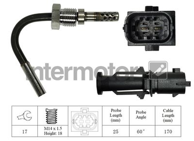 Sensor, exhaust gas temperature Intermotor 27107