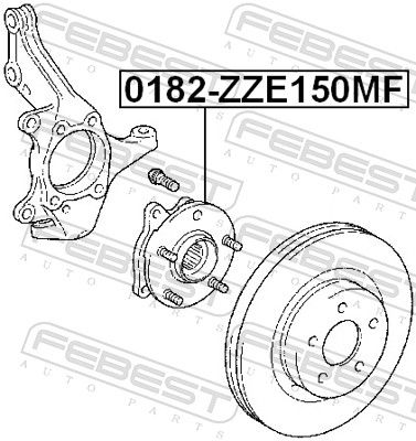 Wheel Hub 0182-ZZE150MF