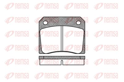 Комплект тормозных колодок, дисковый тормоз REMSA 0036.00 для ASTON MARTIN DBS
