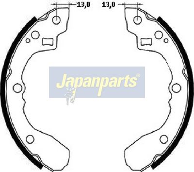 JAPANPARTS Stabdžių trinkelių komplektas