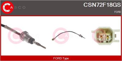 SENZOR TEMPERATURA GAZE EVACUARE