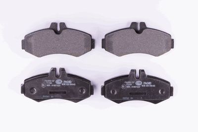 Комплект тормозных колодок, дисковый тормоз HELLA 8DB 355 008-631 для MERCEDES-BENZ V-CLASS