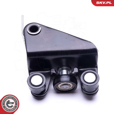 Ritinėlio kreiptuvas, atstumiamos durys