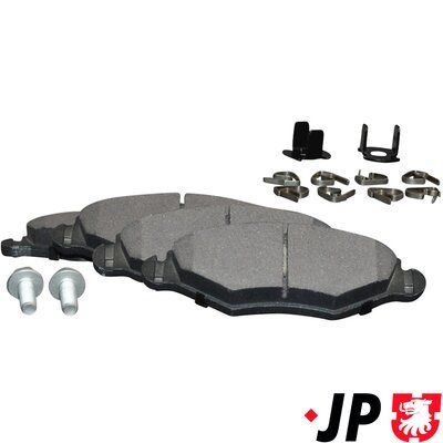 Sada brzdových destiček, kotoučová brzda JP GROUP 4163600910