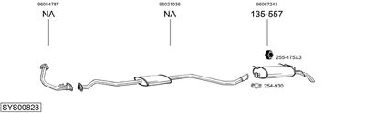 ABGASANLAGE BOSAL SYS00823