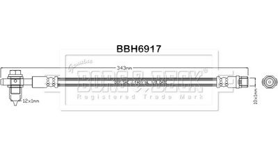 спирачен маркуч BORG & BECK BBH6917
