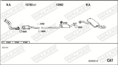 SISTEM DE ESAPAMENT WALKER AD90012