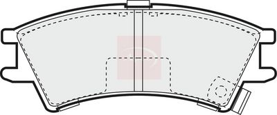 APEC Brake Pad Set, disc brake PAD1017