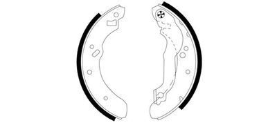 MINTEX MFR269 Тормозные колодки барабанные  для FORD ESCORT IV (GAF, AWF, ABFT) 1.6 Turbo RS