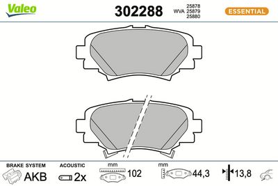 BREMSBELAGSATZ SCHEIBENBREMSE