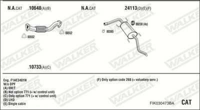SISTEM DE ESAPAMENT WALKER FIK030473BA