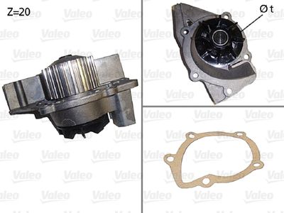 Water Pump, engine cooling 506531