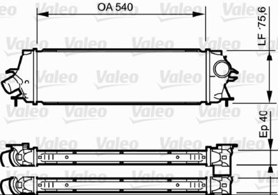 VALEO 818771 Интеркулер  для OPEL VIVARO (Опель Виваро)