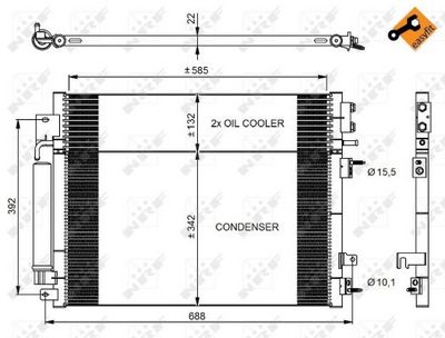 CONDENSATOR CLIMATIZARE NRF 350037 5