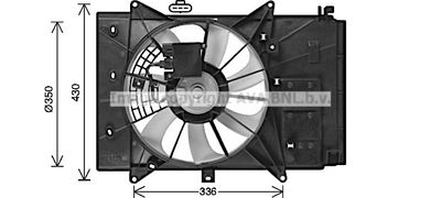 Вентилятор, охлаждение двигателя AVA QUALITY COOLING MZ7555 для MAZDA CX-3